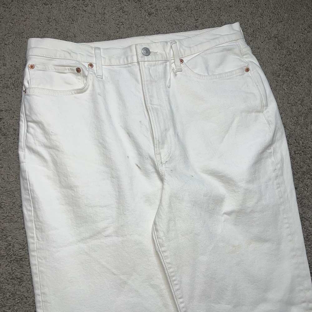 NWOT Buck Mason‎ Ridge Twill Rider Pant Jeans Womens Size 22 In Natural $148